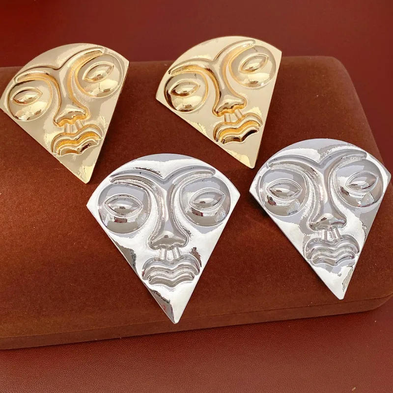 Abstract Face Metal Earrings Geometric Statement Studs Party Runway Accessories
Abstract Face Metal Earrings Geometric Statement Studs Party Runway Accessories