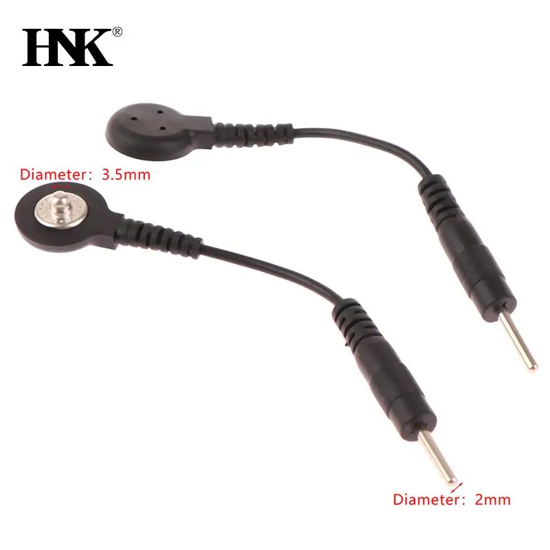 2pcs Electrode Lead Wire Connecting Cables Plug 2.0mm Snap 3.5mm Male Connector Cable Use For Tens/EMS Massage Machine Device
2pcs Electrode Lead Wire Connecting Cables Plug 2.0mm Snap 3.5mm Male Connector Cable Use For Tens/EMS Massage Machine Device
