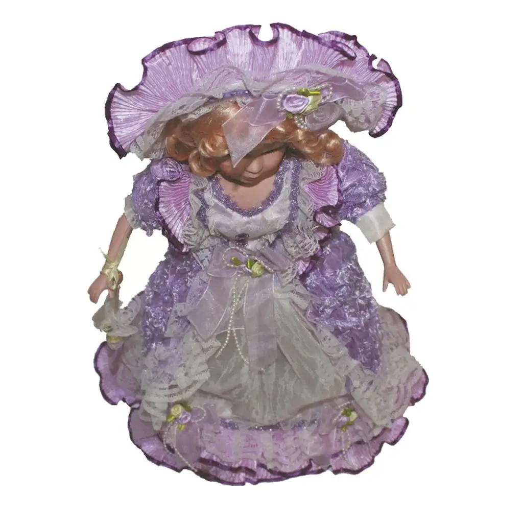 Porcelain Dolls Collectible Victorian Girl Fabric Ceramic Doll Figurines Birthday Gift for Home Display
Porcelain Dolls Collectible Victorian Girl Fabric Ceramic Doll Figurines Birthday Gift for Home Display