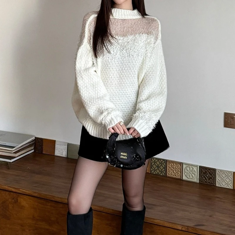 Lazy Wind Outer Wear Knitted Top Women's 2025 Autumn and Winter New Pullover Sweater Women's Clothing
Lazy Wind Outer Wear Knitted Top Women's 2025 Autumn and Winter New Pullover Sweater Women's Clothing