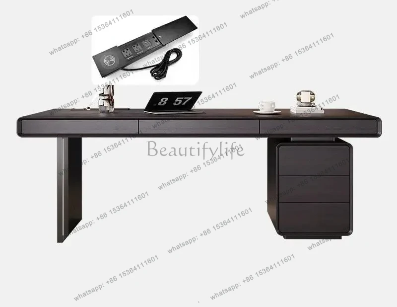 Italian Minimalist Home Study Solid Wood Desk Light Luxury Modern Living Room Large Storage Office Writing Computer Desk
Italian Minimalist Home Study Solid Wood Desk Light Luxury Modern Living Room Large Storage Office Writing Computer Desk