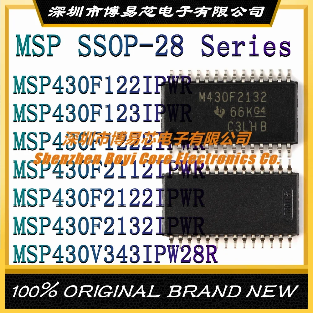 MSP430F122IPWR MSP430F123IPWR MSP430F1222IPWR MSP430F2112IPWR MSP430F2122IPWR MSP430F2132IPWR MSP430V343IPW28R SSOP-28 New
MSP430F122IPWR MSP430F123IPWR MSP430F1222IPWR MSP430F2112IPWR MSP430F2122IPWR MSP430F2132IPWR MSP430V343IPW28R SSOP-28 New