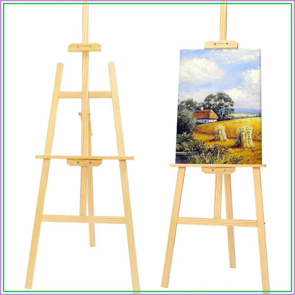 45" Adjustable Height Folding Wooden Easel Stand for Painting, Drawing, Wedding Signs & Posters, Ideal for Adults, Artists, Beginners, Students
45" Adjustable Height Folding Wooden Easel Stand for Painting, Drawing, Wedding Signs & Posters, Ideal for Adults, Artists, Beginners, Students