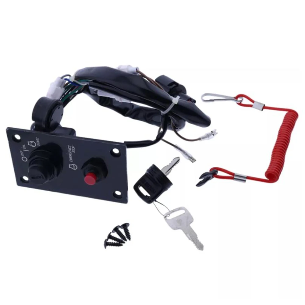 Outboard Single Engine Ignition Key Switch Panel For Suzuki Outboard Marine Engines Control Box Mounting Screws Assembly
Outboard Single Engine Ignition Key Switch Panel For Suzuki Outboard Marine Engines Control Box Mounting Screws Assembly