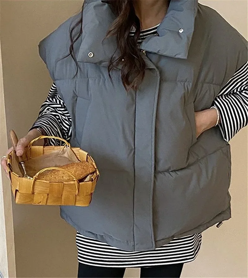 2024 New Down Cotton Vest Women Autumn Winter Short Loose Casual Waistcoat Womens Fashion Large Size Sleeveless Jacket Top A413
2024 New Down Cotton Vest Women Autumn Winter Short Loose Casual Waistcoat Womens Fashion Large Size Sleeveless Jacket Top A413