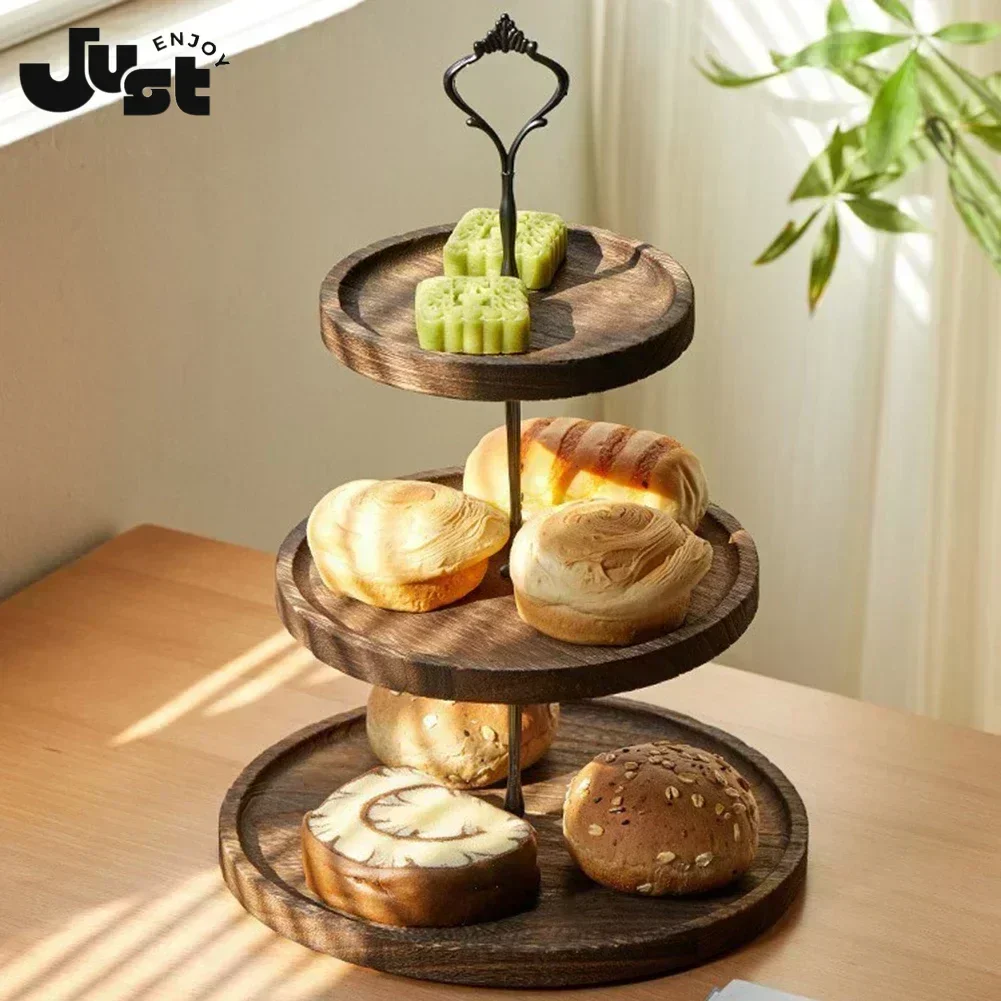 1PC Wooden 3-Layer Cake Stand Fruit Tray Dessert Table Cupcake Plates Decoration for Wedding Birthday Party Decor Rolling Tray
1PC Wooden 3-Layer Cake Stand Fruit Tray Dessert Table Cupcake Plates Decoration for Wedding Birthday Party Decor Rolling Tray