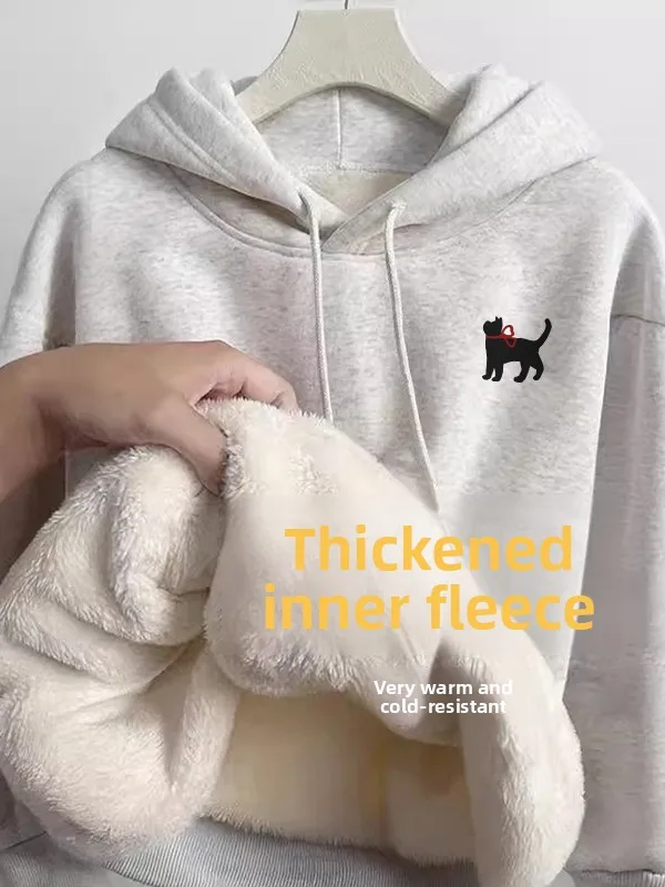 Chic Oversize Lamb Velvet Hooded Thickened Women's Sweatshirt Stylish Casual Outerwear Single Piece Winter Fashion Cotton Pol...
Chic Oversize Lamb Velvet Hooded Thickened Women's Sweatshirt Stylish Casual Outerwear Single Piece Winter Fashion Cotton Pol...