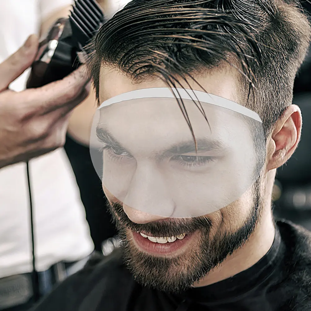 50Pcs Transparent Haircut Face Mask Waterproof Hair Salon Cover Facial Shield Eye Protector Barber Supplies Hair Salon Mask
50Pcs Transparent Haircut Face Mask Waterproof Hair Salon Cover Facial Shield Eye Protector Barber Supplies Hair Salon Mask
