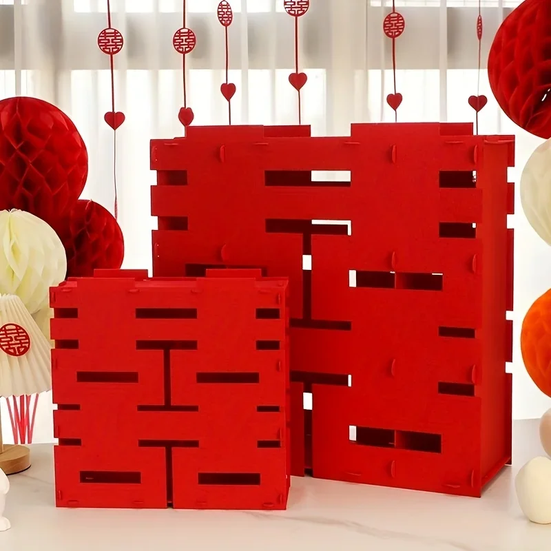 1pc Wedding Decor Set - 3D Double Happiness Big Xi Characters, Non-Woven Fabric, Perfect for Engagement & New Home Celebrations
1pc Wedding Decor Set - 3D Double Happiness Big Xi Characters, Non-Woven Fabric, Perfect for Engagement & New Home Celebrations