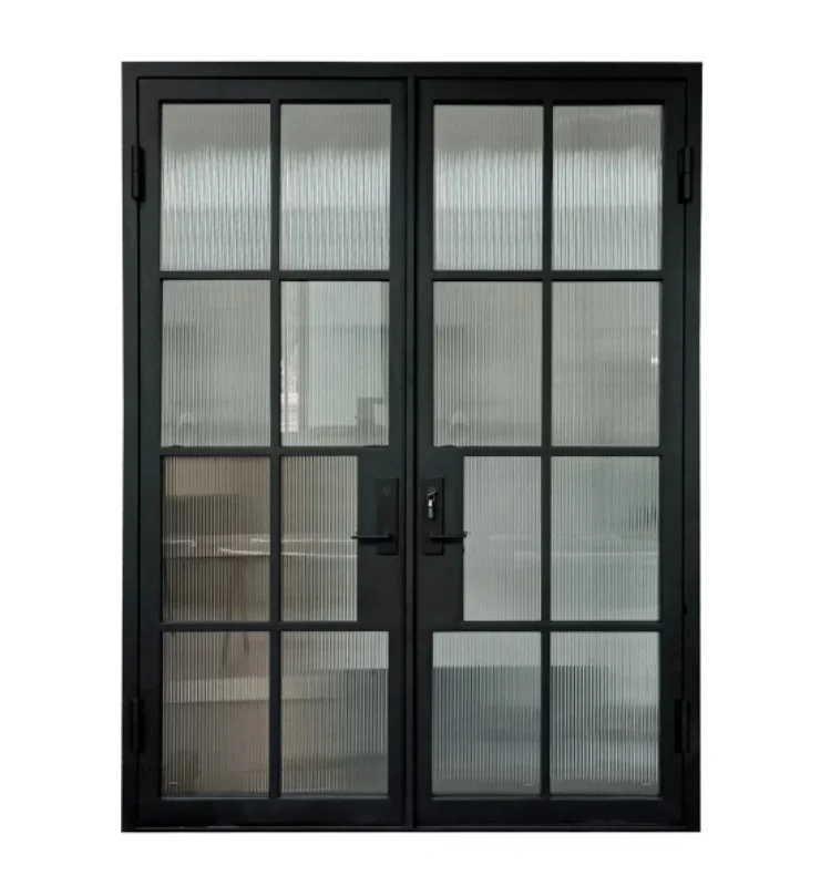 Customization French Style Wrought Iron Frame Grille Tempered Glass Double Swing Villa Safety Front Door
Customization French Style Wrought Iron Frame Grille Tempered Glass Double Swing Villa Safety Front Door