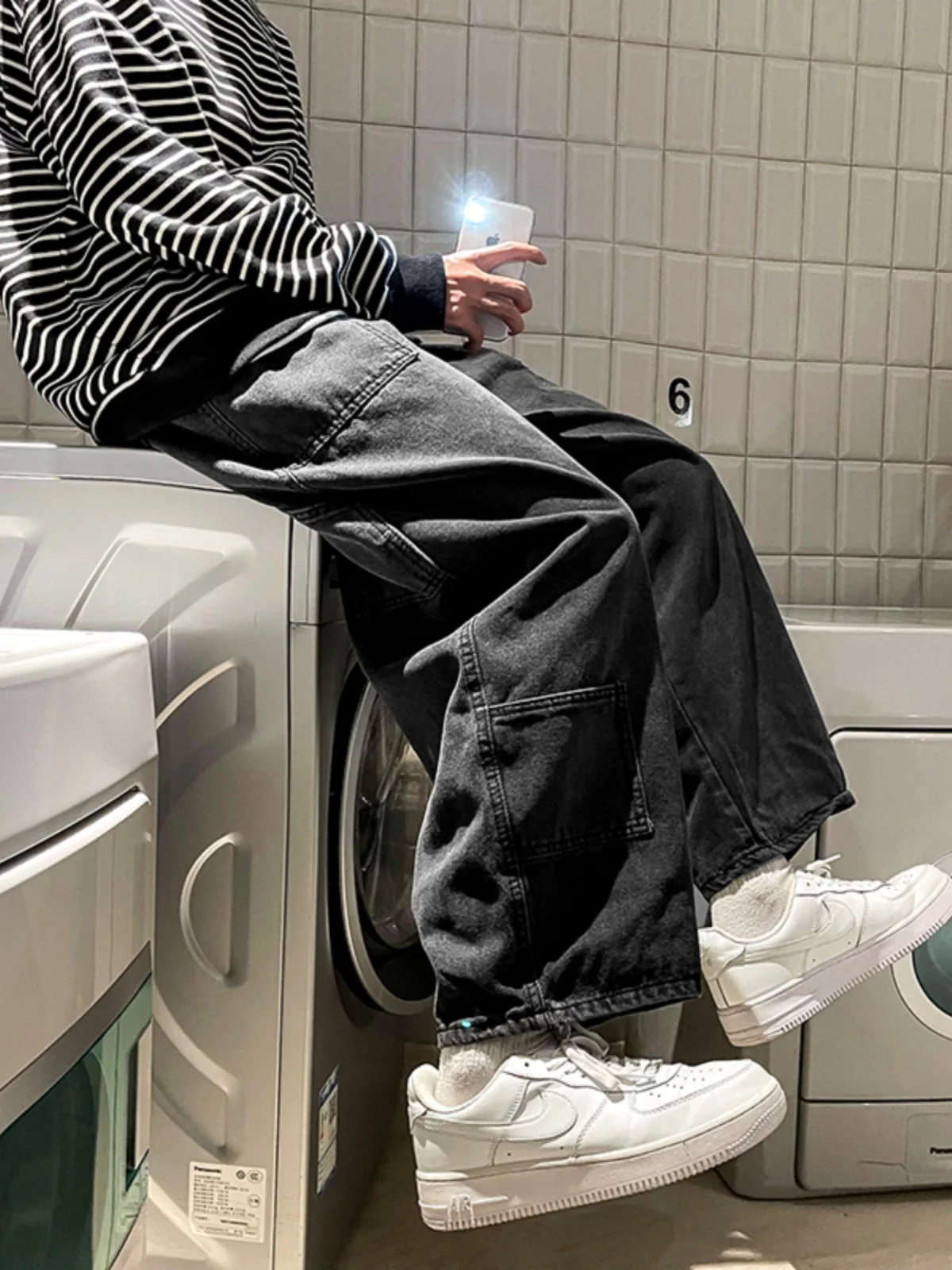 Casual Straight Leg Workwear Jeans Men's Trendy Brand Functional Sle Loose Harajuku Casual Haome Dad Pants
Casual Straight Leg Workwear Jeans Men's Trendy Brand Functional Sle Loose Harajuku Casual Haome Dad Pants