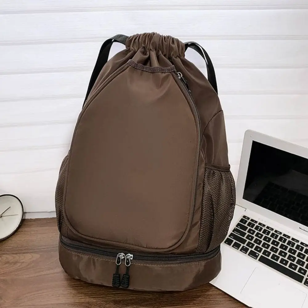 2 Rackets Tennis Racket Backpack with Shoes Pocket Waterproof Gym Pack Casual Drawstring Closure Basketball Backpack Bag