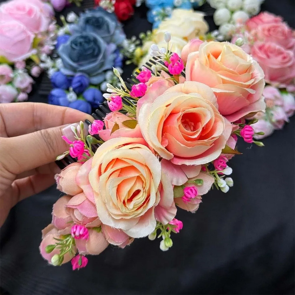 Hair Accessories Sweet Flowers Hairpin Rose Thai Style Rose Hair Comb Floral Headwear Plastic Chignon Hair Clips Women
Hair Accessories Sweet Flowers Hairpin Rose Thai Style Rose Hair Comb Floral Headwear Plastic Chignon Hair Clips Women