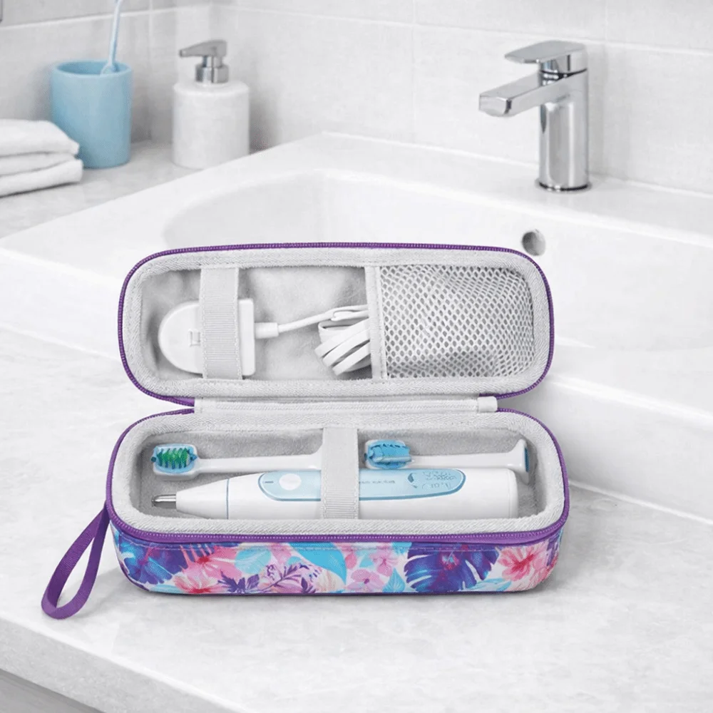 Hard Shell EVA Electric Toothbrush Case Elastic Straps Breathable Mesh Toothbrush Travel Case Protective with Handle
Hard Shell EVA Electric Toothbrush Case Elastic Straps Breathable Mesh Toothbrush Travel Case Protective with Handle
