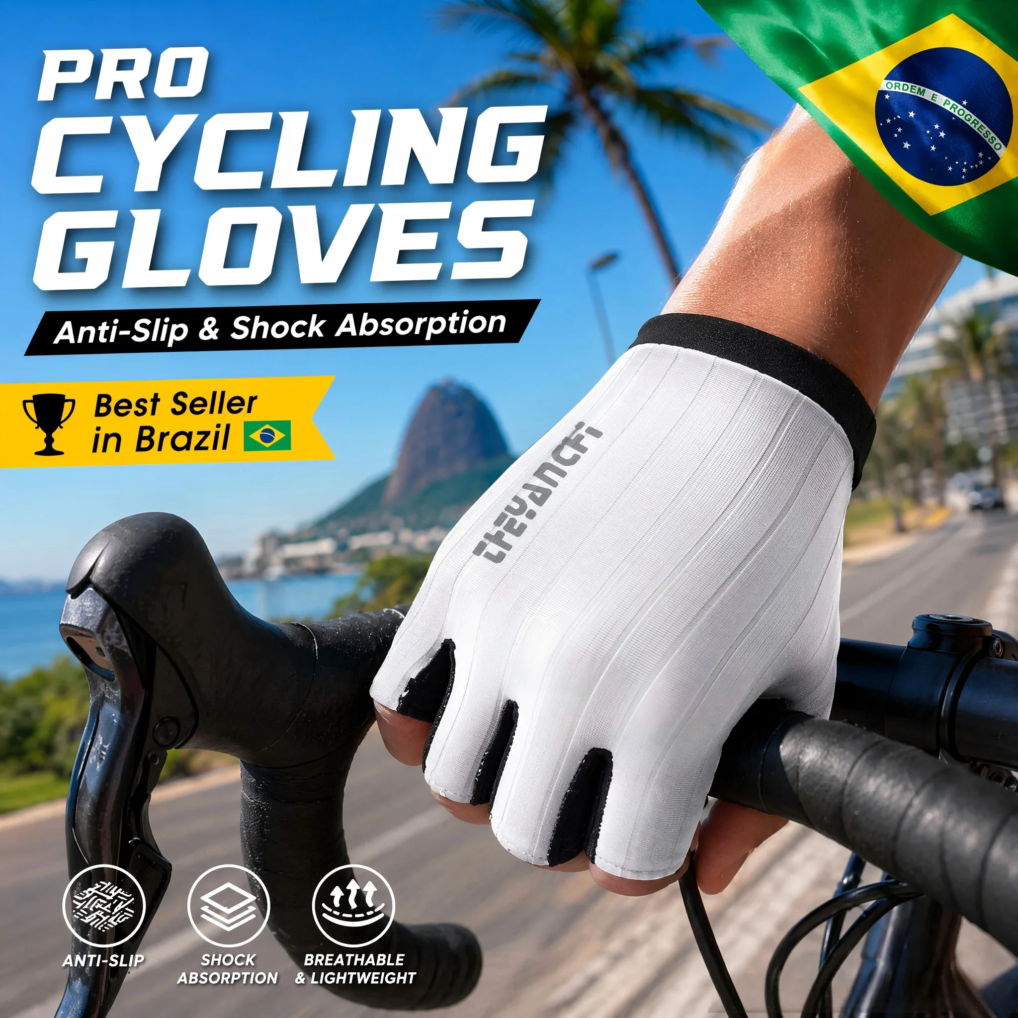 Pro Cycling Gloves Men Women Anti-Slip Gel Pad Breathable Half Finger Summer Bike Riding Gym Fitness Fishing Mitts - Hot Sale
Pro Cycling Gloves Men Women Anti-Slip Gel Pad Breathable Half Finger Summer Bike Riding Gym Fitness Fishing Mitts - Hot Sale