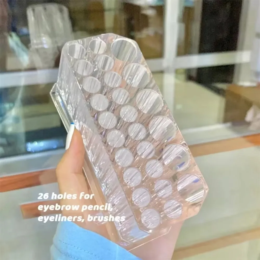 New 26 Holes Makeup Brushes Organizer Acrylic Transparent Nail Brushes Organizer Durable Makeup Brushes Holder For Makeup Vanity
New 26 Holes Makeup Brushes Organizer Acrylic Transparent Nail Brushes Organizer Durable Makeup Brushes Holder For Makeup Vanity