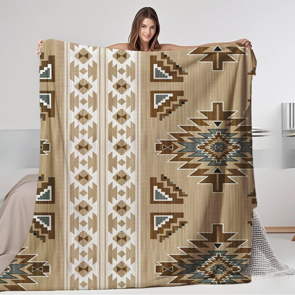 Retro All Season Flannel Blanket Traditional Navajo Geometric Rug Throw Blanket Microfiber Bedspread Lightweight Blankets
Retro All Season Flannel Blanket Traditional Navajo Geometric Rug Throw Blanket Microfiber Bedspread Lightweight Blankets