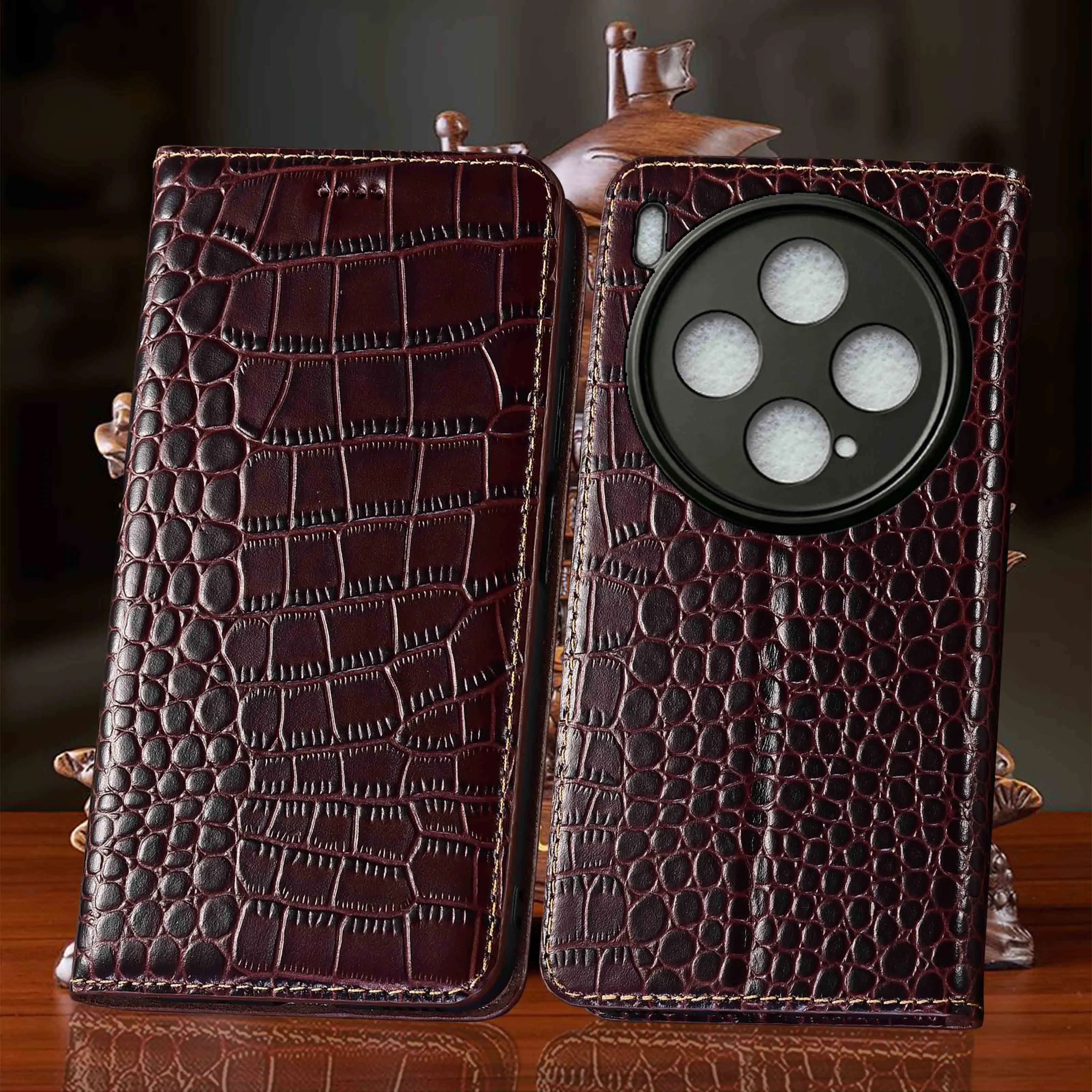 Genuine Leather Phone Case For Vivo X100 X100S X200 X200S X300 X300S Pro Ultra FE Mini Crocodile Pattern Wallte Flip Cover Case
Genuine Leather Phone Case For Vivo X100 X100S X200 X200S X300 X300S Pro Ultra FE Mini Crocodile Pattern Wallte Flip Cover Case