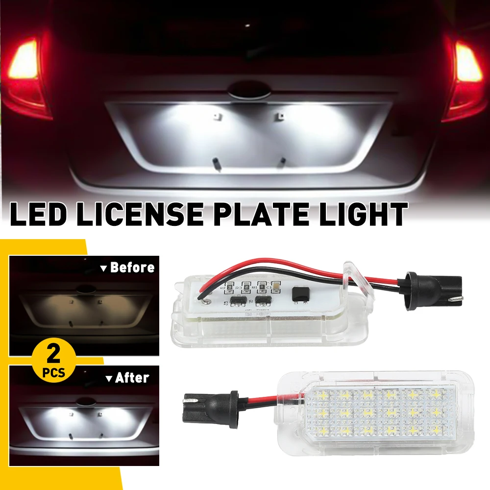 2Pcs LED License Number Plate Light Bulb CANBUS 6000K White for Ford Escape Fusion Explorer 2013-2019 Super Bright 12V Car Lamp
2Pcs LED License Number Plate Light Bulb CANBUS 6000K White for Ford Escape Fusion Explorer 2013-2019 Super Bright 12V Car Lamp