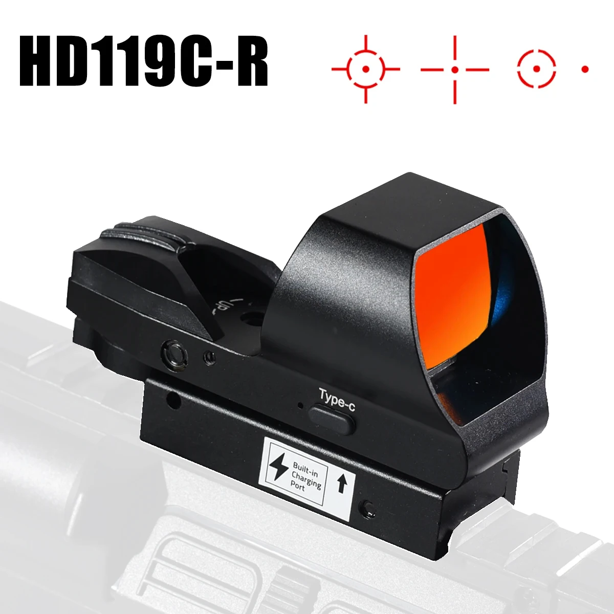 HD119C-R Tactical Red Dot Sight Optics Airsoft Scope Reflection Hologram Hunting Scopes for 20mm Rail Mount
HD119C-R Tactical Red Dot Sight Optics Airsoft Scope Reflection Hologram Hunting Scopes for 20mm Rail Mount
