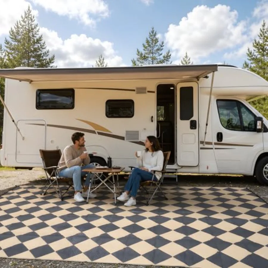 Outdoor Camping Rugs 9x18 ft Weatherproof Plastic Straw Rug for Patios, RVs, Backyards, Decks, Picnics, Beaches, Trailers Rever
Outdoor Camping Rugs 9x18 ft Weatherproof Plastic Straw Rug for Patios, RVs, Backyards, Decks, Picnics, Beaches, Trailers Rever