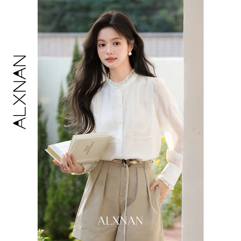 ALXNAN Apricot Shirt Women 2026 Spring Embroidery Lantern Sleeve Half Turtleneck Lace Blouse Elegant Casual Tops Female L61306
ALXNAN Apricot Shirt Women 2026 Spring Embroidery Lantern Sleeve Half Turtleneck Lace Blouse Elegant Casual Tops Female L61306