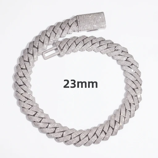 23mm Big Moissanite Hip Hop Cuban Link Chain 925 Silver Iced Out Pass Diamond
23mm Big Moissanite Hip Hop Cuban Link Chain 925 Silver Iced Out Pass Diamond