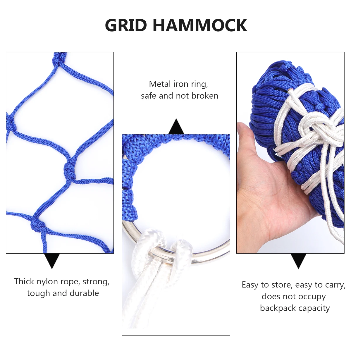 1pc Outdoor Hammock Mesh Rope Portable Camping Leisure Nylon Swing Bed Backpacking Durable Polyester Strong Suitable
1pc Outdoor Hammock Mesh Rope Portable Camping Leisure Nylon Swing Bed Backpacking Durable Polyester Strong Suitable
