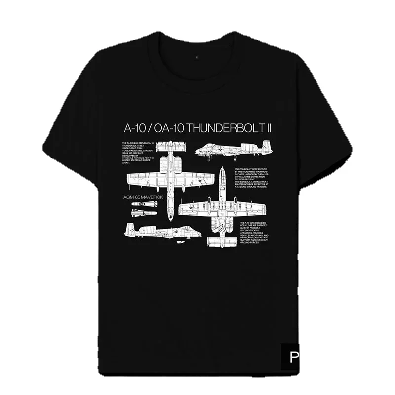 USAF A-10 Thunderbolt II Attack Aircraft Blueprint T-Shirt 100% Cotton O-Neck Short Sleeve Summer Casual Mens T-shirt Streetwear
USAF A-10 Thunderbolt II Attack Aircraft Blueprint T-Shirt 100% Cotton O-Neck Short Sleeve Summer Casual Mens T-shirt Streetwear