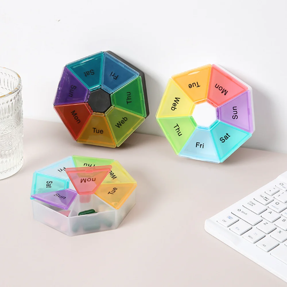 Новый популярный портативный мини-7 дней 7 сеток, еженедельные красочные чехлы для таблеток с лепестками, коробка-органайзер из полипропилена для пищевых продуктов для витаминов, лекарств, рыбных масел
Новый популярный портативный мини-7 дней 7 сеток, еженедельные красочные чехлы для таблеток с лепестками, коробка-органайзер из полипропилена для пищевых продуктов для витаминов, лекарств, рыбных масел