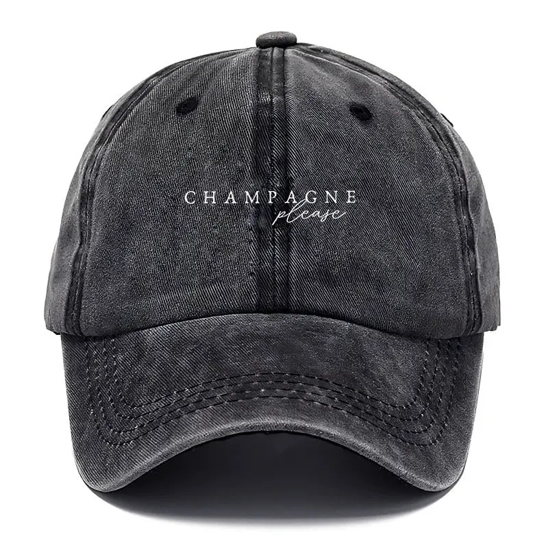 Vintage Washed Cotton Baseball Cap Celebration Logo Embroidery Retro Party Hat Champagne Please Cap for Festival Streetwear
Vintage Washed Cotton Baseball Cap Celebration Logo Embroidery Retro Party Hat Champagne Please Cap for Festival Streetwear