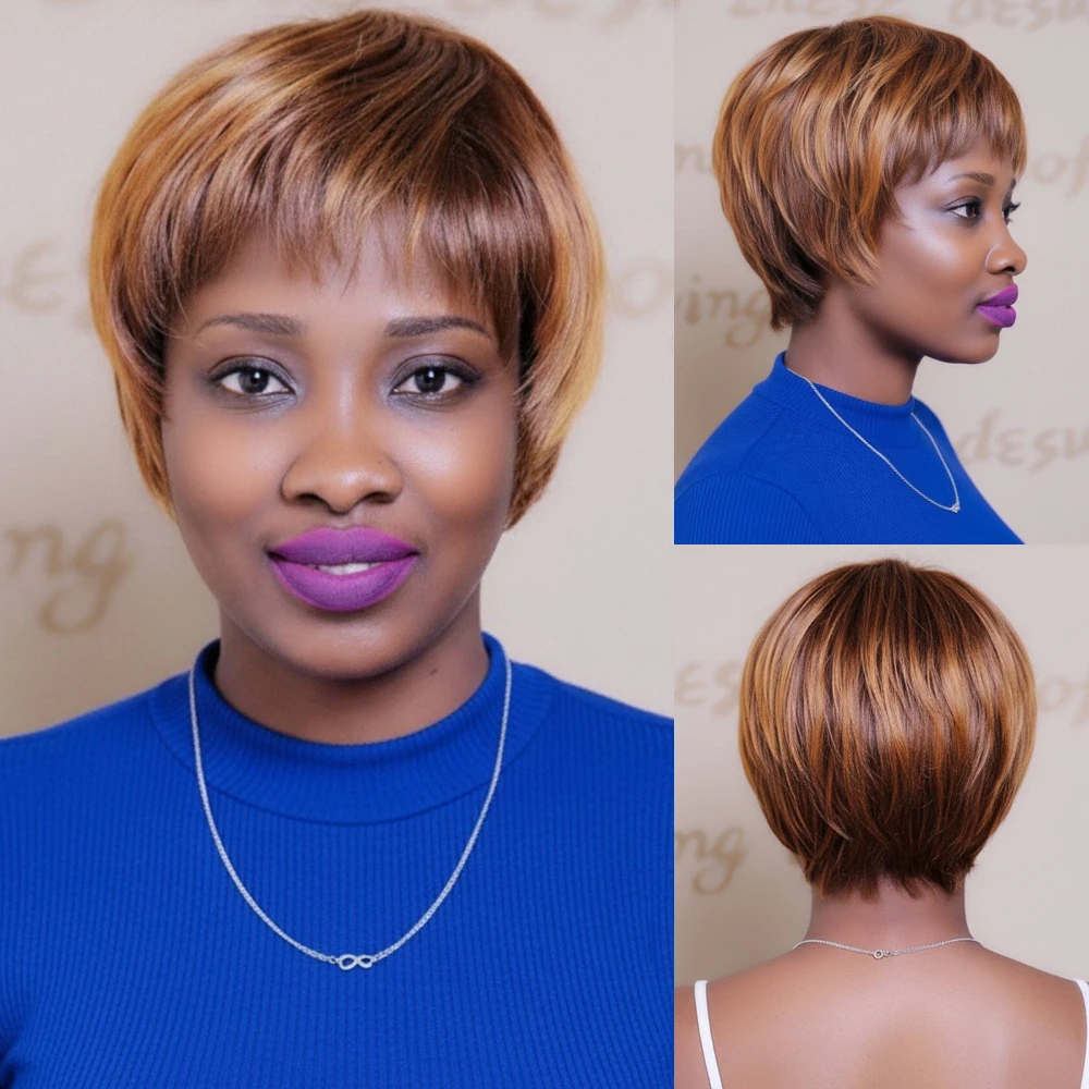 Everyday Wear Wig Natural and Breathable Short Brown Ombre Staight Synthetic Wigs For Women
Everyday Wear Wig Natural and Breathable Short Brown Ombre Staight Synthetic Wigs For Women