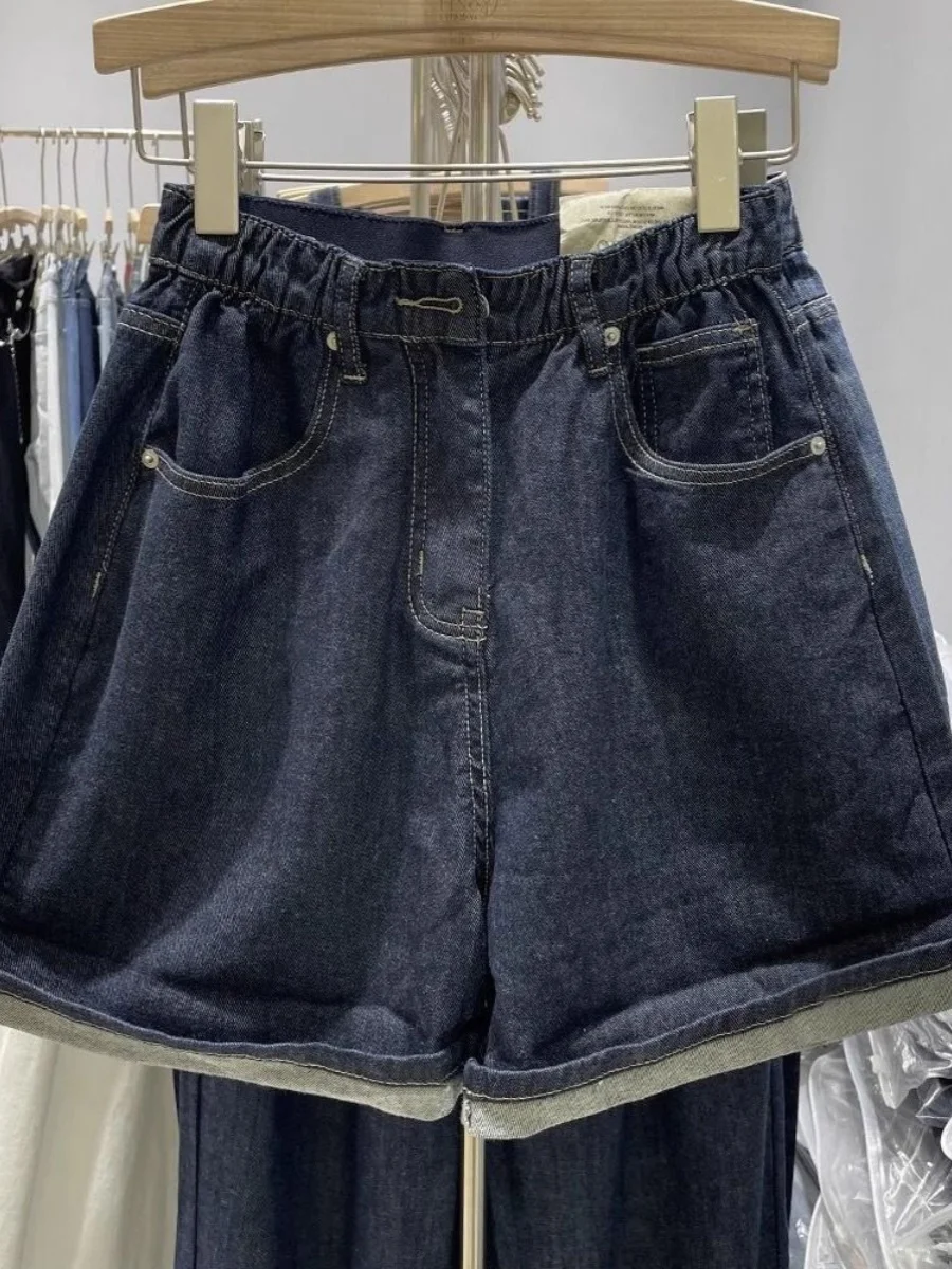 Summer Thin A-Line Short Pants Loose Fit High Waist Wide Leg Jeans Casual Thin Model plus Size Korean Style Commute Wind
Summer Thin A-Line Short Pants Loose Fit High Waist Wide Leg Jeans Casual Thin Model plus Size Korean Style Commute Wind