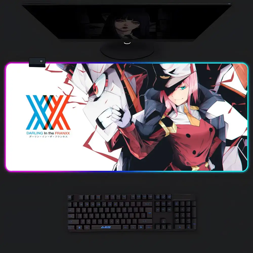 Коврик для мыши Darling In The FranXX 02, геймерский светящийся коврик для мыши со светодиодной подсветкой, игровой коврик для стола, RGB-коврик для клавиатуры, коврик для мыши для ПК
Коврик для мыши Darling In The FranXX 02, геймерский светящийся коврик для мыши со светодиодной подсветкой, игровой коврик для стола, RGB-коврик для клавиатуры, коврик для мыши для ПК