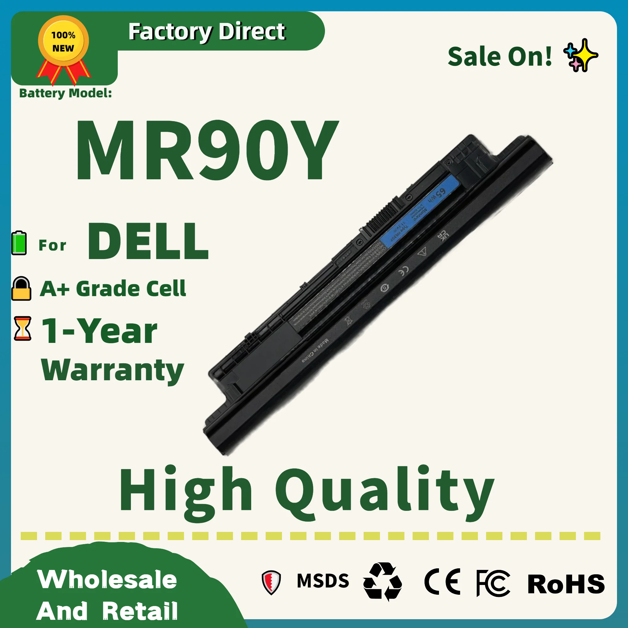 Factory Direct! XCMRD MR90Y Laptop Battery for DELL Inspiron 3441 3442 3443 5721 3521 3437 3537 5437 5537 3737 5737 5421
Factory Direct! XCMRD MR90Y Laptop Battery for DELL Inspiron 3441 3442 3443 5721 3521 3437 3537 5437 5537 3737 5737 5421