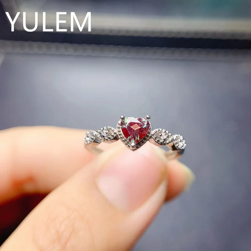 YULEM Heart Shape Lab Alexandrite Stone Women Jewelry Silver 925 Jewelry Diamond Rings for Women
YULEM Heart Shape Lab Alexandrite Stone Women Jewelry Silver 925 Jewelry Diamond Rings for Women