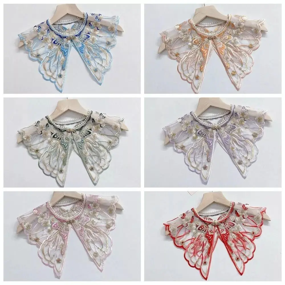 Chinese Embroidered Children's Fake Collar Butterfly Flower Versatile Girls Fake Collar High Quality Pearl 
Chinese Embroidered Children's Fake Collar Butterfly Flower Versatile Girls Fake Collar High Quality Pearl