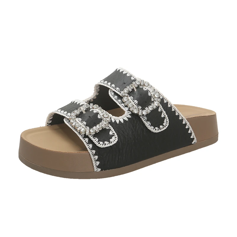 Summer Thick Sole Slide Sandals, Platform Comfy Soft Non-slip Design, Lightweight Casual Footwear For Daily Outdoor Beach Wear
Summer Thick Sole Slide Sandals, Platform Comfy Soft Non-slip Design, Lightweight Casual Footwear For Daily Outdoor Beach Wear