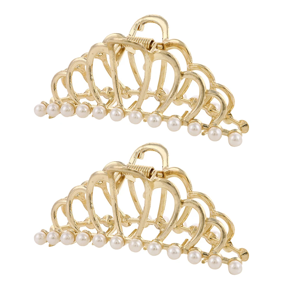 2Pcs Crown Hairpin Clips Large Jaw Claw Barrette Zinc Alloy Durable Firm Hold For Long Thick Hair Daily Party Travel Shower
2Pcs Crown Hairpin Clips Large Jaw Claw Barrette Zinc Alloy Durable Firm Hold For Long Thick Hair Daily Party Travel Shower