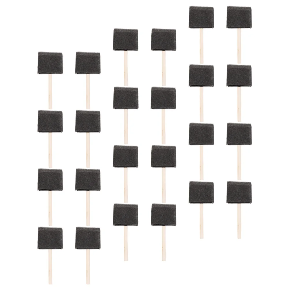 24pcs Painting Sponge Brush Wood Handle Reusable For Acrylic Watercolor Oil Painting Drawing Graffiti Art Craft Students Tool
24pcs Painting Sponge Brush Wood Handle Reusable For Acrylic Watercolor Oil Painting Drawing Graffiti Art Craft Students Tool