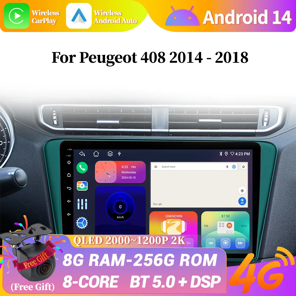 Автомобильная магнитола для Peugeot, мультимедийный видеоплеер на Android 14 с GPS-навигацией и камерой 9 дюймов 408 дюйма
Автомобильная магнитола для Peugeot, мультимедийный видеоплеер на Android 14 с GPS-навигацией и камерой 9 дюймов 408 дюйма
