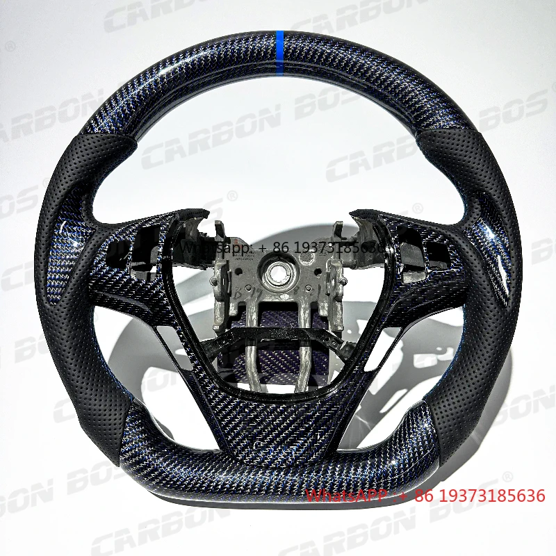 With LED Blue Carbon Fiber Factory Hot Sells Auto Steering Wheel for Hyundai Genesis Coupe Quality New 2010-2016
With LED Blue Carbon Fiber Factory Hot Sells Auto Steering Wheel for Hyundai Genesis Coupe Quality New 2010-2016