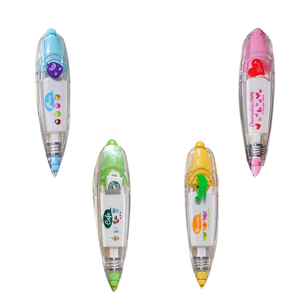 4 Pcs Decorative Correction Tape Cute Push-style Scrapbooking Album Heart Crocodile Coffee Cup Tumbler Pattern Correction Tape
4 Pcs Decorative Correction Tape Cute Push-style Scrapbooking Album Heart Crocodile Coffee Cup Tumbler Pattern Correction Tape