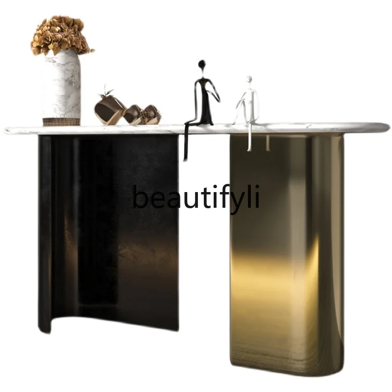Light luxury design platform Entrance aisle against the wall Entrance table Modern simple new Chinese entrance
Light luxury design platform Entrance aisle against the wall Entrance table Modern simple new Chinese entrance