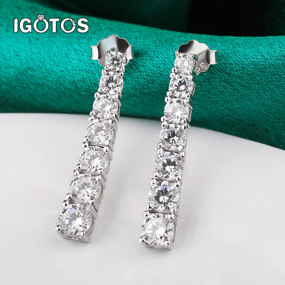 IGOTOS 2,82CT муассанитовые серьги-капли женские сверкающие бриллианты длинные серьги с кисточками из стерлингового серебра 925 пробы висячие серьги ювелирные изделия
IGOTOS 2,82CT муассанитовые серьги-капли женские сверкающие бриллианты длинные серьги с кисточками из стерлингового серебра 925 пробы висячие серьги ювелирные изделия