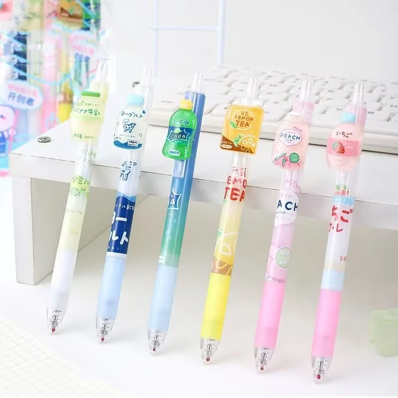 36pcs/lot Kawaii Beverage Press Luminous Gel Pen Cute 0.5mm Black Ink Signature Pens Promotional Gift Office School Supplies
36pcs/lot Kawaii Beverage Press Luminous Gel Pen Cute 0.5mm Black Ink Signature Pens Promotional Gift Office School Supplies