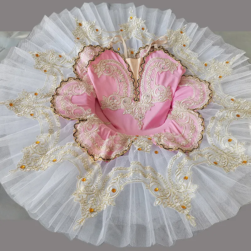 Kids Professional Ballet Tutu Dress Lace Embroidery Pancake Tutu for Girls Performance Competition Costume for Girls Dresses
Kids Professional Ballet Tutu Dress Lace Embroidery Pancake Tutu for Girls Performance Competition Costume for Girls Dresses