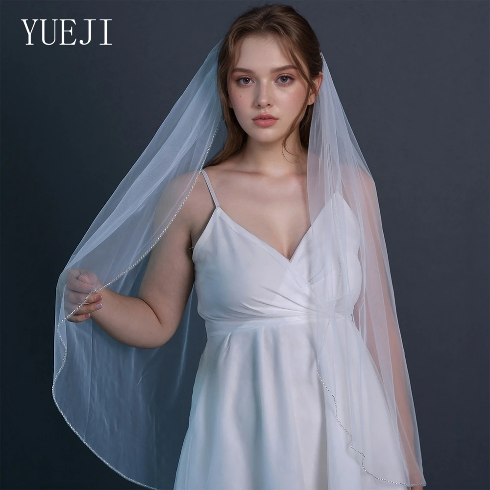 YUEJI Simple Line Edge Bridal Veil Single Cream White Wedding Accessory Bridal Veils YJ38
YUEJI Simple Line Edge Bridal Veil Single Cream White Wedding Accessory Bridal Veils YJ38