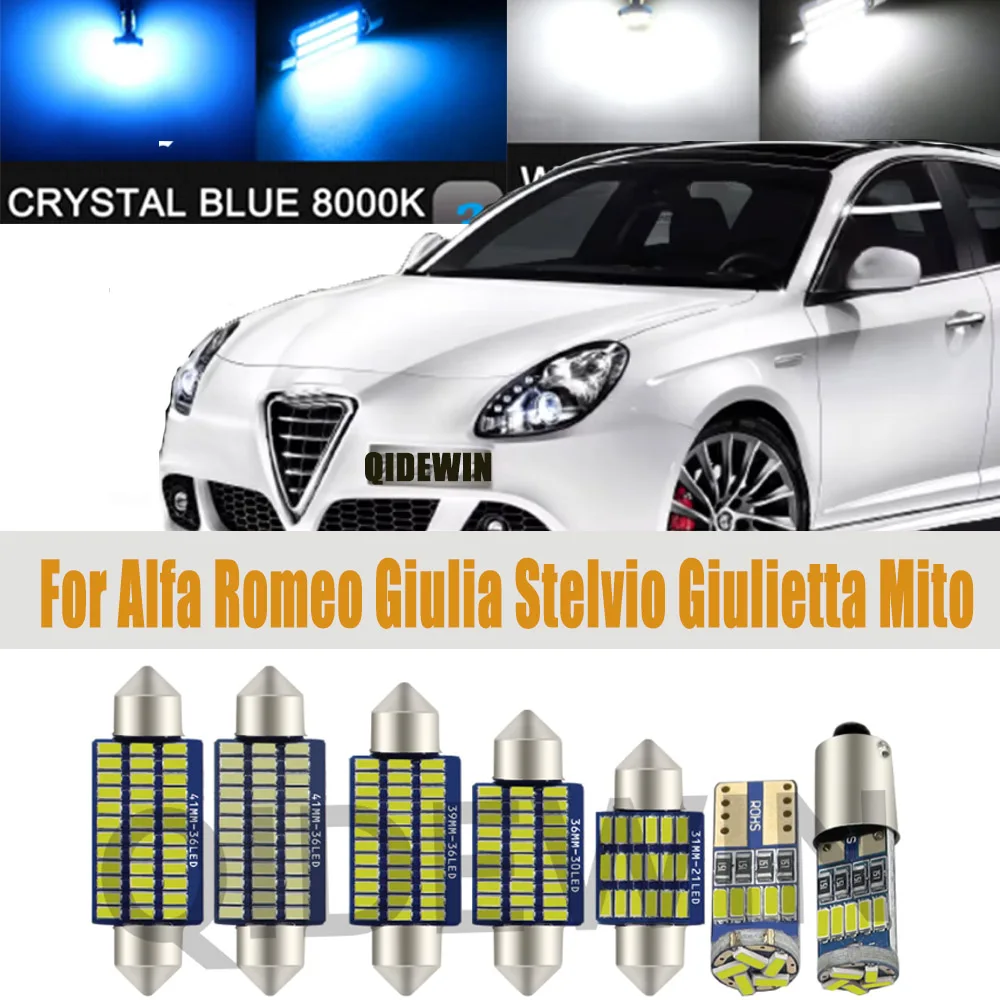 Car LED Interior Light Canbus For Alfa Romeo Giulia Stelvio Giulietta Mito Brera GT 147 156 159 166 1998-2023 Accessories Parts
Car LED Interior Light Canbus For Alfa Romeo Giulia Stelvio Giulietta Mito Brera GT 147 156 159 166 1998-2023 Accessories Parts