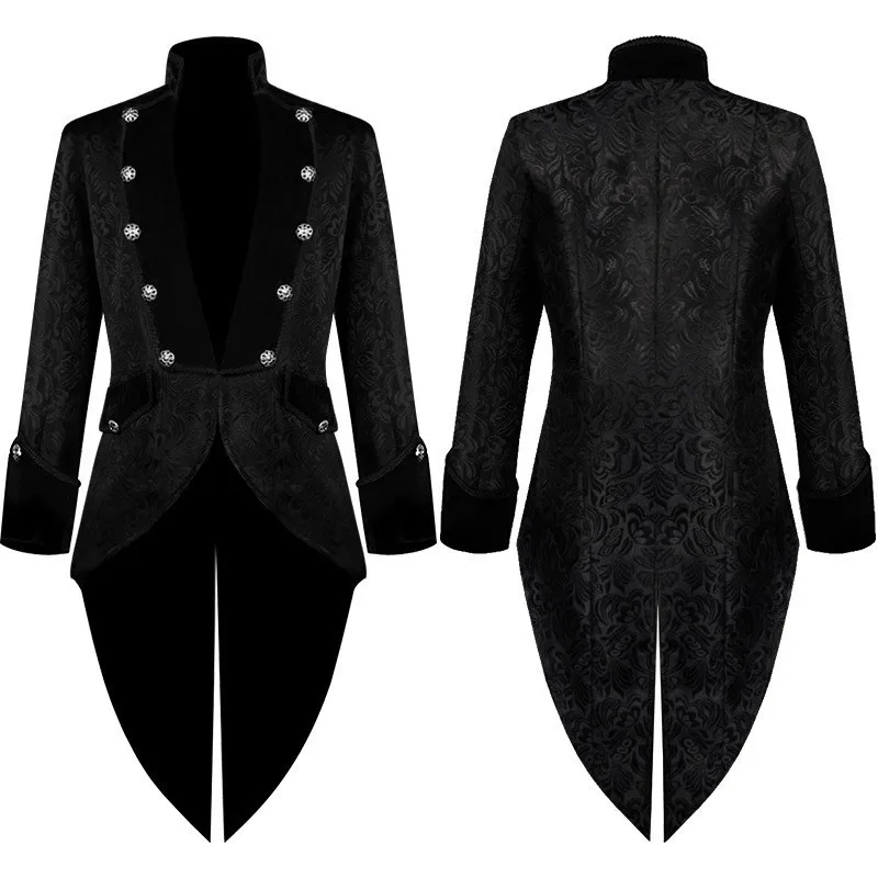 New Halloween Male Vintage Middle-Age Punk Tailcoat Long Coat Nine-Piece Pants Short Sleeve Four-Seasons Men's Costume
New Halloween Male Vintage Middle-Age Punk Tailcoat Long Coat Nine-Piece Pants Short Sleeve Four-Seasons Men's Costume